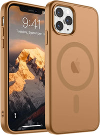 SUPFINE Magnetic for iPhone 14 Case & iPhone 13 Case (Compatible with MagSafe)(Military Grade Drop Protection) Translucent Matte Shockproof Phone Cover,Black - 7DAY'S