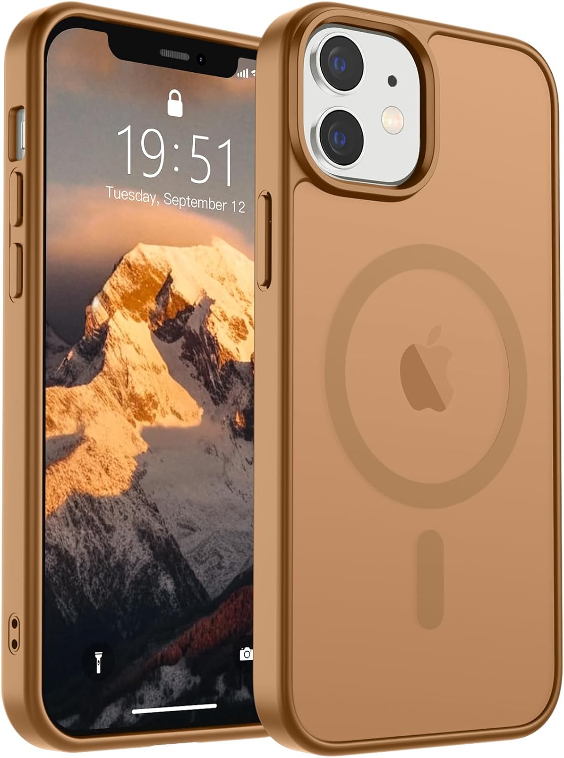 SUPFINE Magnetic for iPhone 14 Case & iPhone 13 Case (Compatible with MagSafe)(Military Grade Drop Protection) Translucent Matte Shockproof Phone Cover,Black - 7DAY'S