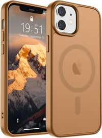 SUPFINE Magnetic for iPhone 14 Case & iPhone 13 Case (Compatible with MagSafe)(Military Grade Drop Protection) Translucent Matte Shockproof Phone Cover,Black - 7DAY'S