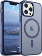 SUPFINE Magnetic for iPhone 14 Case & iPhone 13 Case (Compatible with MagSafe)(Military Grade Drop Protection) Translucent Matte Shockproof Phone Cover,Black - 7DAY'S
