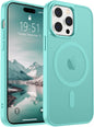 SUPFINE Magnetic for iPhone 14 Case & iPhone 13 Case (Compatible with MagSafe)(Military Grade Drop Protection) Translucent Matte Shockproof Phone Cover,Black - 7DAY'S