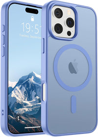SUPFINE Magnetic for iPhone 14 Case & iPhone 13 Case (Compatible with MagSafe)(Military Grade Drop Protection) Translucent Matte Shockproof Phone Cover,Black - 7DAY'S