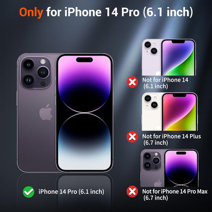 SUPFINE Magnetic for iPhone 14 Pro Case (Compatible with MagSafe) (Military Grade Drop Protection) Slim Translucent Matte Shockproof with Anti - Fingerprint Phone Case,Deep Blue - 7DAY'S