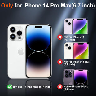 SUPFINE Magnetic for iPhone 14 Pro Max Case (Compatible with MagSafe) (Military Grade Drop Protection) Translucent Matte Shockproof Phone Case,Cangling Green - 7DAY'S