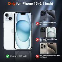 SUPFINE Magnetic for iPhone 15 Case, [Compatible with MagSafe] [15FT Military Grade Drop Protection] with [2pcs Tempered Glass Screen Protectors] Heavy Duty Shockproof Phone Case, Red - 7DAY'S