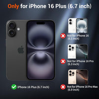 SUPFINE Magnetic for iPhone 16 Plus Case(Compatible with MagSafe) (Military Grade Drop Protection) Slim Translucent Matte Shockproof with Anti - Fingerprint Phone Case,Lavender Gray - 7DAY'S