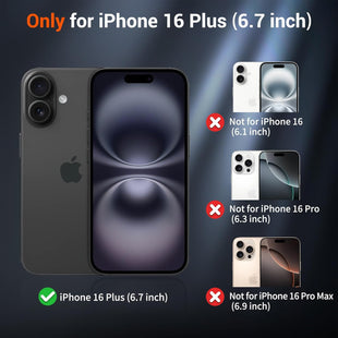 SUPFINE Magnetic for iPhone 16 Plus Case(Compatible with MagSafe) (Military Grade Drop Protection) Slim Translucent Matte Shockproof with Anti - Fingerprint Phone Case,Lavender Gray - 7DAY'S