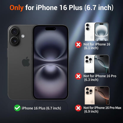 SUPFINE Magnetic for iPhone 16 Plus Case(Compatible with MagSafe) (Military Grade Drop Protection) Slim Translucent Matte Shockproof with Anti - Fingerprint Phone Case,Lavender Gray - 7DAY'S