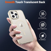 SUPFINE Magnetic for iPhone 16 Pro Case (Compatible with MagSafe) (Military Grade Drop Protection) Slim Translucent Matte Shockproof with Anti - Fingerprint Phone Case,Antique White - 7DAY'S
