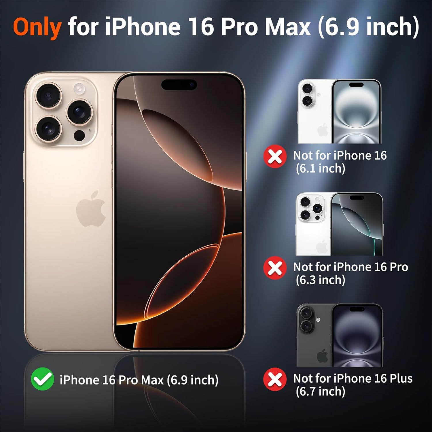 SUPFINE Magnetic for iPhone 16 Pro Max Case (Compatible with MagSafe) (Military Grade Drop Protection) Slim Translucent Matte Shockproof with Anti - Fingerprint Phone Case,Gray - 7DAY'S