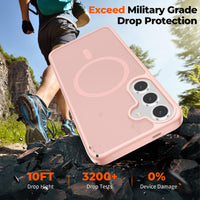 SUPFINE Magnetic for Samsung Galaxy S24 Plus Case / S25 Plus Case(Compatible with MagSafe) (Military Grade Drop Protection) Slim Translucent Shockproof Phone Case,Black - 7DAY'S