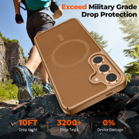 SUPFINE Magnetic for Samsung Galaxy S24 Plus Case / S25 Plus Case(Compatible with MagSafe) (Military Grade Drop Protection) Slim Translucent Shockproof Phone Case,Black - 7DAY'S