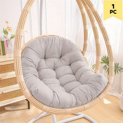 وسائد كرسي الأرجوحة البديلة باللون العنابي، وسادة مقعد سلة معلقة خارجية باللون الرمادي، وسائد ظهر كرسي بيضاوية ناعمة معلقة للحديقة الداخلية والخارجية، 47.8* 32 بوصة