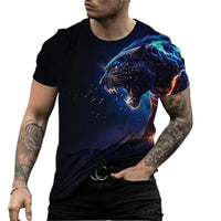 T-Shirt Men's 3D Cool Graphic Short Sleeve Tees Top Summer Pullover - 7DAY'S