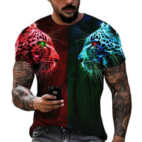 T-Shirt Men's 3D Cool Graphic Short Sleeve Tees Top Summer Pullover - 7DAY'S
