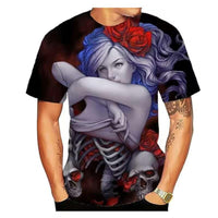 T-Shirt Men's 3D Cool Graphic Short Sleeve Tees Top Summer Pullover - 7DAY'S