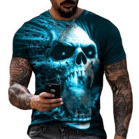 T-Shirt Men's 3D Cool Graphic Short Sleeve Tees Top Summer Pullover - 7DAY'S