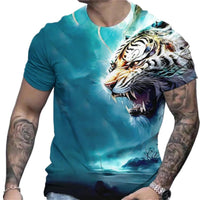 T-Shirt Men's 3D Cool Graphic Short Sleeve Tees Top Summer Pullover - 7DAY'S