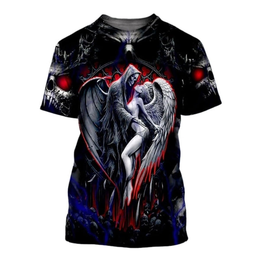 T-Shirt Men's 3D Cool Graphic Short Sleeve Tees Top Summer Pullover - 7DAY'S