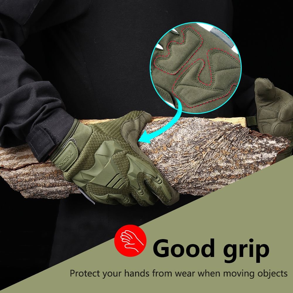 Tactical Gloves Camo Military Army Cycling Glove Sport Climbing Paintball Shooting Hunting Riding Ski Full Finger Mittens Men - 7DAY'S