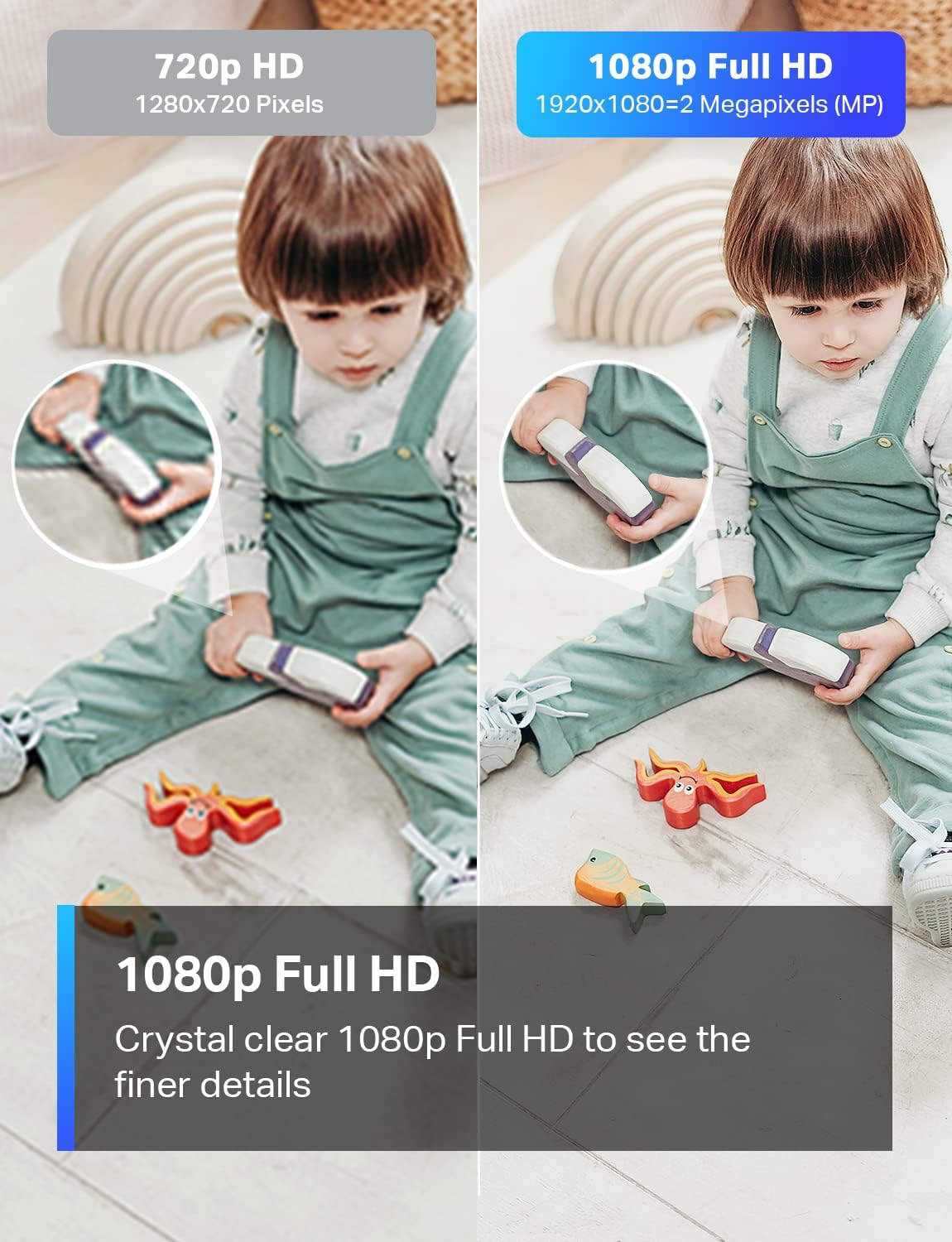 Tapo TP - Link 1080P Indoor Security Camera for Baby Monitor, Dog Camera w/Motion Detection, 2 - Way Audio Siren, Night Vision, Cloud & SD Card Storage, Works w/Alexa & Google Home C100 - 7DAY'S
