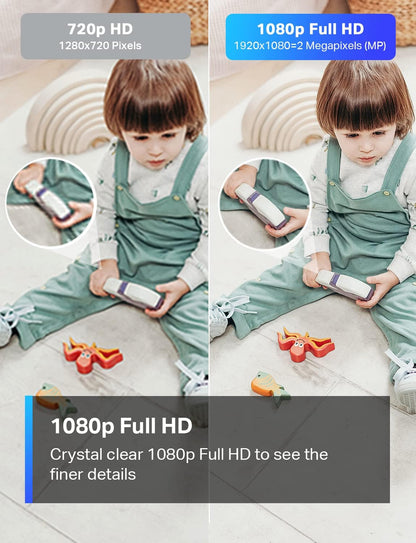 Tapo TP - Link 1080P Indoor Security Camera for Baby Monitor, Dog Camera w/Motion Detection, 2 - Way Audio Siren, Night Vision, Cloud & SD Card Storage, Works w/Alexa & Google Home C100 - 7DAY'S