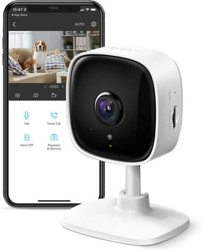 Tapo TP - Link 1080P Indoor Security Camera for Baby Monitor, Dog Camera w/Motion Detection, 2 - Way Audio Siren, Night Vision, Cloud & SD Card Storage, Works w/Alexa & Google Home C100 - 7DAY'S