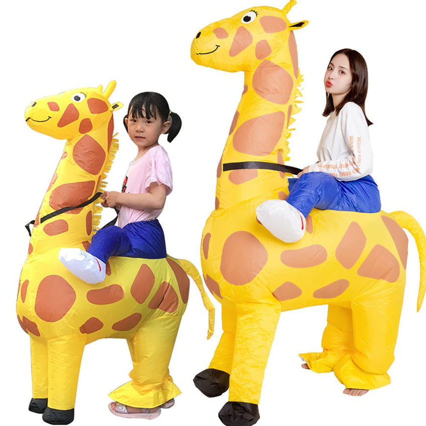 Thanksgiving ET - Aliens Giraffe Inflatable costume Cosplay costume Funny Blow Up Suit Party costume Fancy Dress Halloween Costume for Adult Jumpsuit - 7DAY'S