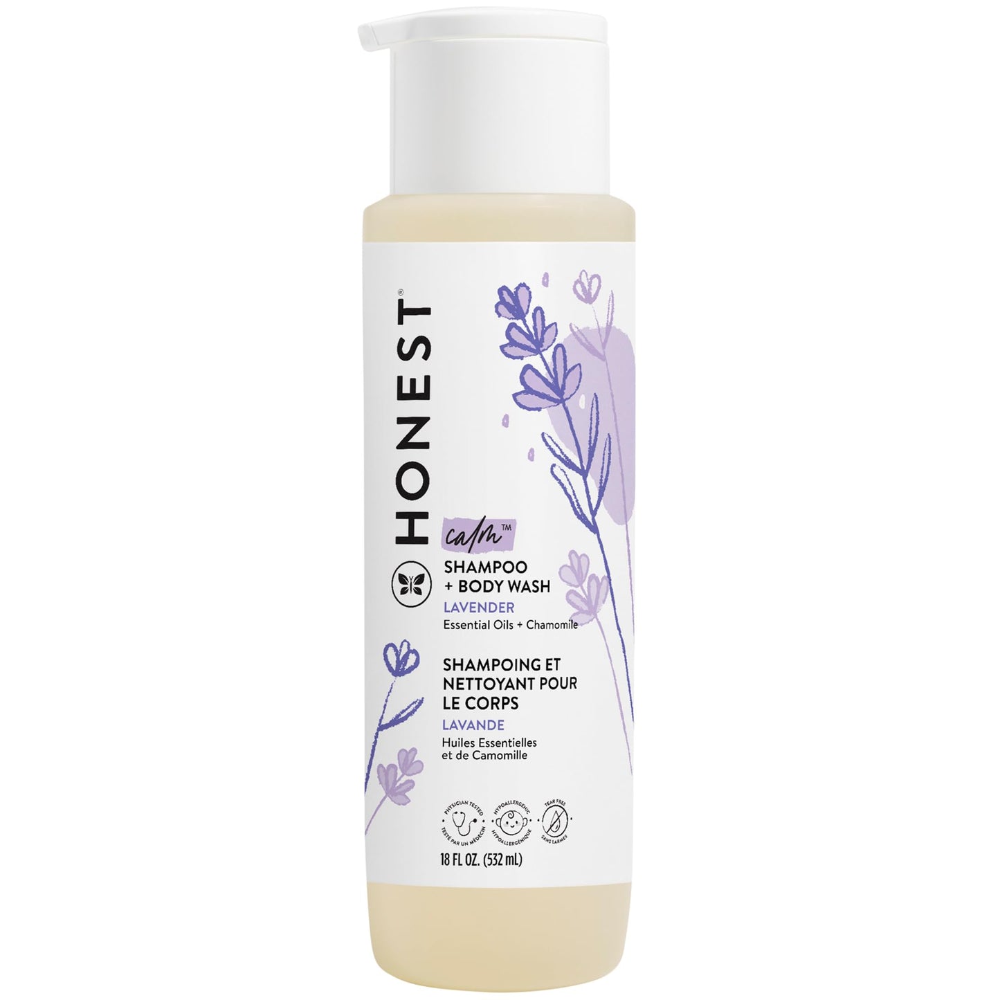 The Honest Company 2 - in - 1 Cleansing Shampoo + Body Wash for Sensitive Skin | Gentle for Baby | Naturally Derived, Tear - free, Hypoallergenic | Fragrance Free, 10 fl oz - 7DAY'S