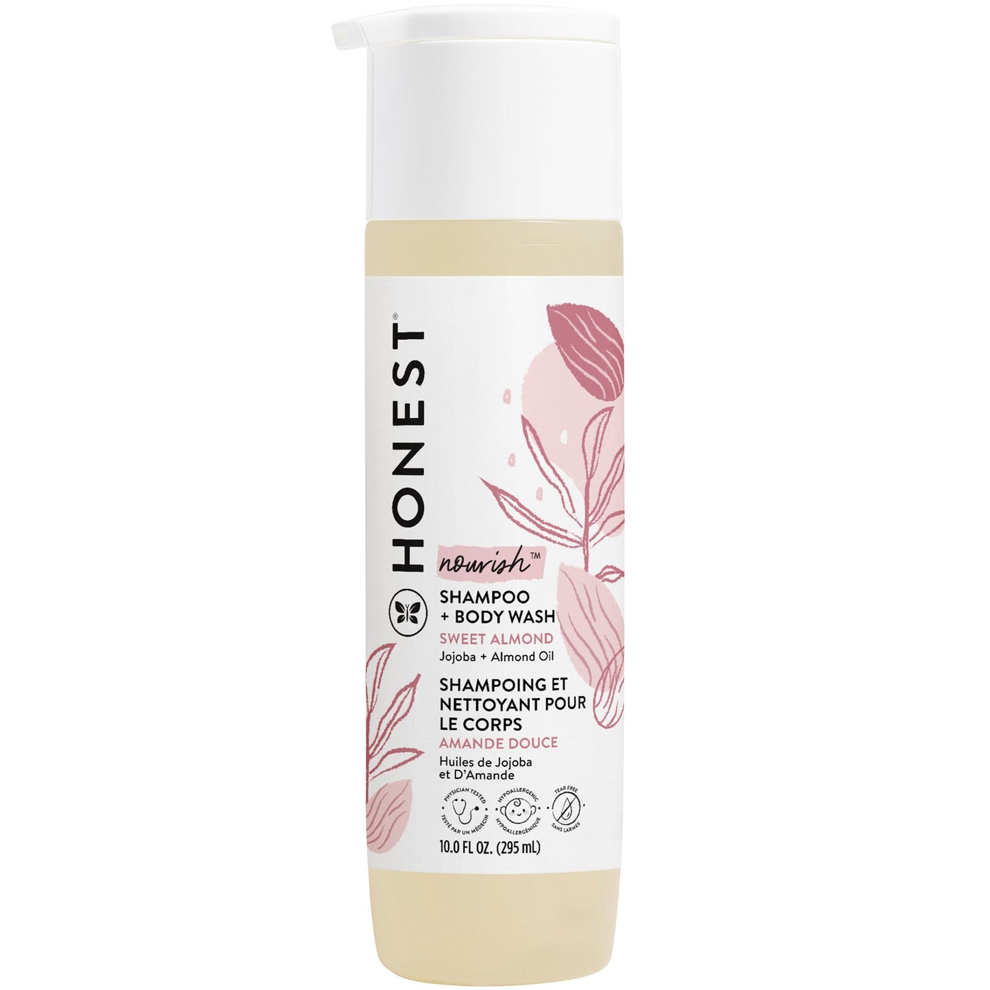 The Honest Company 2 - in - 1 Cleansing Shampoo + Body Wash for Sensitive Skin | Gentle for Baby | Naturally Derived, Tear - free, Hypoallergenic | Fragrance Free, 10 fl oz - 7DAY'S