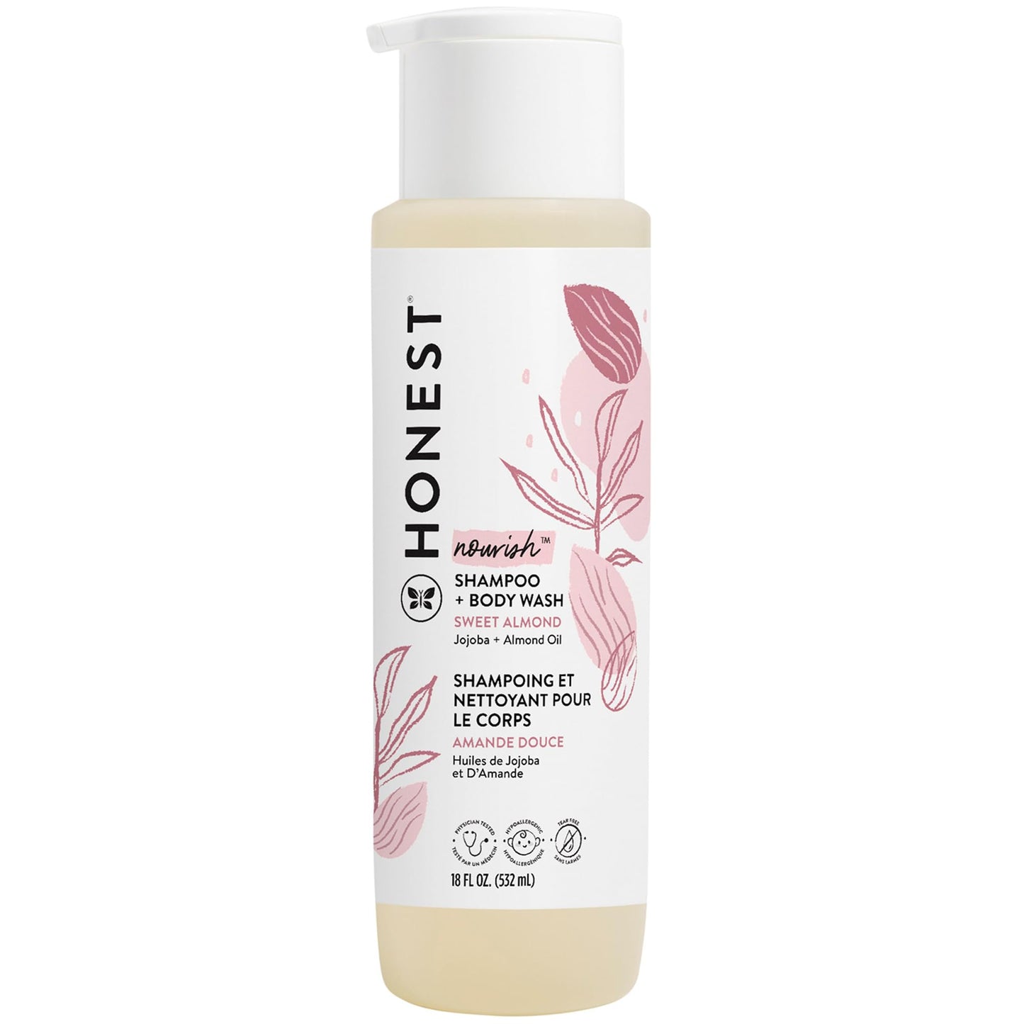 The Honest Company 2 - in - 1 Cleansing Shampoo + Body Wash for Sensitive Skin | Gentle for Baby | Naturally Derived, Tear - free, Hypoallergenic | Fragrance Free, 10 fl oz - 7DAY'S