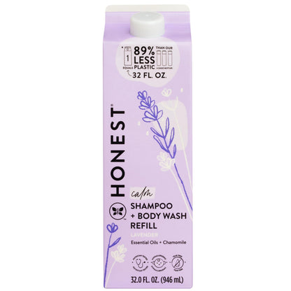 The Honest Company 2 - in - 1 Cleansing Shampoo + Body Wash for Sensitive Skin | Gentle for Baby | Naturally Derived, Tear - free, Hypoallergenic | Fragrance Free, 10 fl oz - 7DAY'S