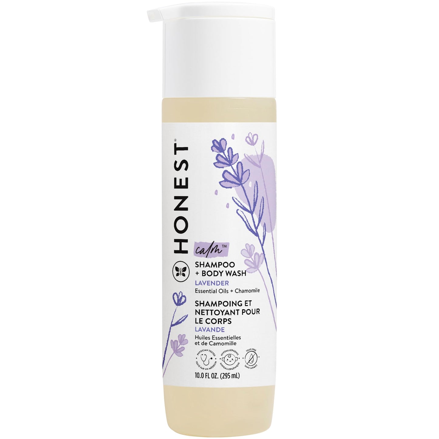 The Honest Company 2 - in - 1 Cleansing Shampoo + Body Wash for Sensitive Skin | Gentle for Baby | Naturally Derived, Tear - free, Hypoallergenic | Fragrance Free, 10 fl oz - 7DAY'S