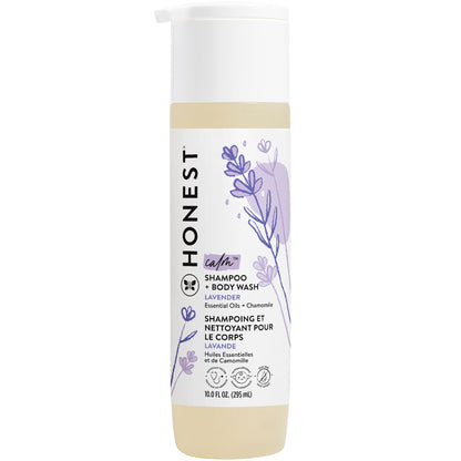 The Honest Company 2 - in - 1 Cleansing Shampoo + Body Wash for Sensitive Skin | Gentle for Baby | Naturally Derived, Tear - free, Hypoallergenic | Fragrance Free, 10 fl oz - 7DAY'S