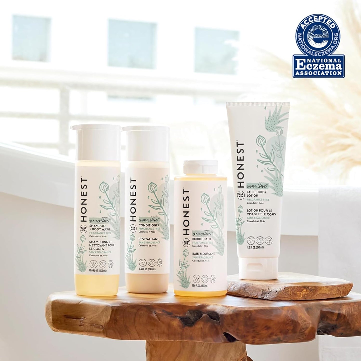 The Honest Company 2 - in - 1 Cleansing Shampoo + Body Wash for Sensitive Skin | Gentle for Baby | Naturally Derived, Tear - free, Hypoallergenic | Fragrance Free, 10 fl oz - 7DAY'S