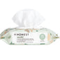 The Honest Company Clean Conscious Multi - Use Wipes | Hypoallergenic + Unscented for Sensitive Skin | Over 99% Water, Compostable, Plant Based, Baby Wipes | Geo Mood, 288 Count - 7DAY'S