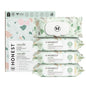 The Honest Company Clean Conscious Multi - Use Wipes | Hypoallergenic + Unscented for Sensitive Skin | Over 99% Water, Compostable, Plant Based, Baby Wipes | Geo Mood, 288 Count - 7DAY'S