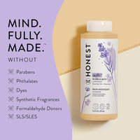The Honest Company Foaming Bubble Bath | Gentle for Baby | Naturally Derived, Tear - free, Hypoallergenic | Lavender Calm, 12 fl oz - 7DAY'S