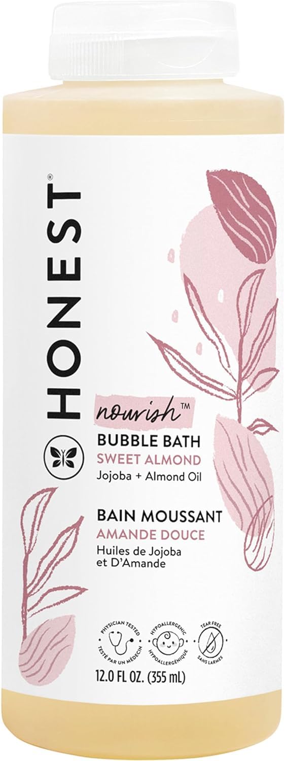 The Honest Company Foaming Bubble Bath | Gentle for Baby | Naturally Derived, Tear - free, Hypoallergenic | Lavender Calm, 12 fl oz - 7DAY'S