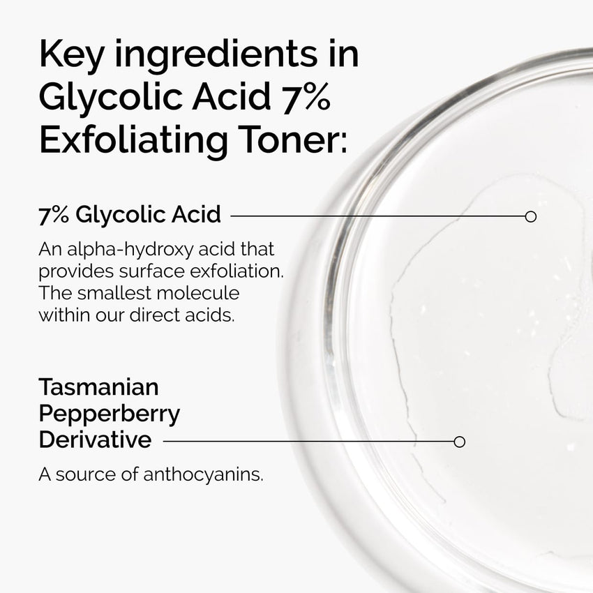 The Ordinary Glycolic Acid 7% Exfoliating Toner, Brightening and Smoothing Daily Toner for More Even - Looking Skin Tone - 7DAY'S