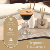 The Original Espresso Martini Candle|Handmade Coffee & Cream ScentedIReusable 9 oz. Martini Glass | Home Decor Gift（Super Good qualiey） - 7DAY'S
