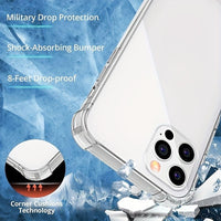 Thick Shockproof Silicone Clear Phone Case For IPhone 14 13 12 11 Pro Max X XS XR 6 6s 7 8 Plus Protective Case Back Cover - 7DAY'S