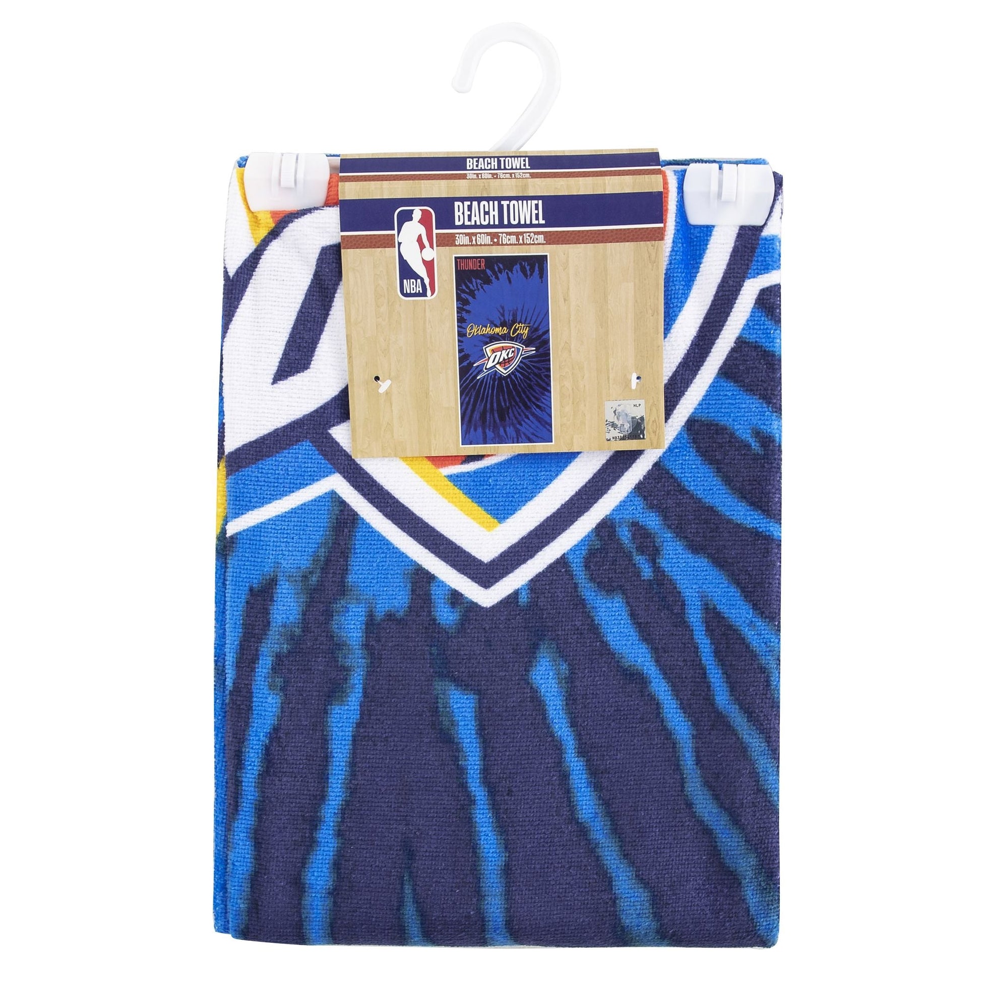 Thunder OFFICIAL NBA "Psychedelic" Beach Towel; 30" x 60" - 7DAY'S