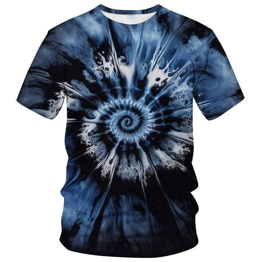 Tie Dye Shirts for Men Women, Short Sleeve Mens Tie Dye Shirt, Rainbow Tie Dye T-Shirts Tee - 7DAY'S
