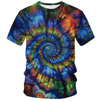 Tie Dye Shirts for Men Women, Short Sleeve Mens Tie Dye Shirt, Rainbow Tie Dye T-Shirts Tee - 7DAY'S