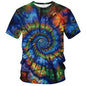 Tie Dye Shirts for Men Women, Short Sleeve Mens Tie Dye Shirt, Rainbow Tie Dye T-Shirts Tee - 7DAY'S