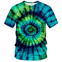 Tie Dye Shirts for Men Women, Short Sleeve Mens Tie Dye Shirt, Rainbow Tie Dye T-Shirts Tee - 7DAY'S