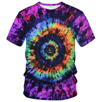 Tie Dye Shirts for Men Women, Short Sleeve Mens Tie Dye Shirt, Rainbow Tie Dye T-Shirts Tee - 7DAY'S