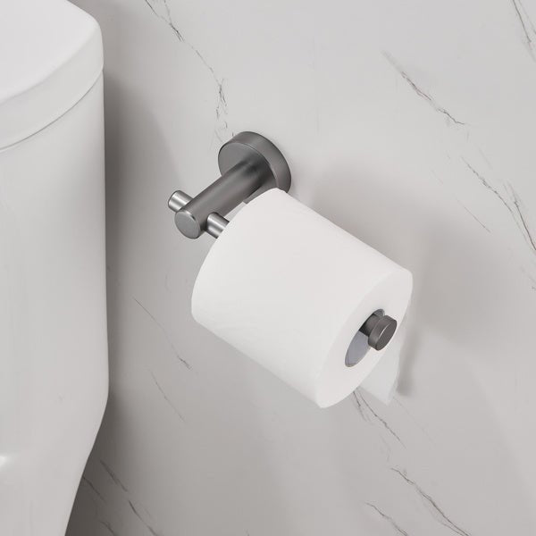 Toilet Paper Holder Gun Grey Thicken Space Aluminum Toilet Roll Holder for Bathroom; Kitchen; Washroom Wall Mount - 7DAY'S