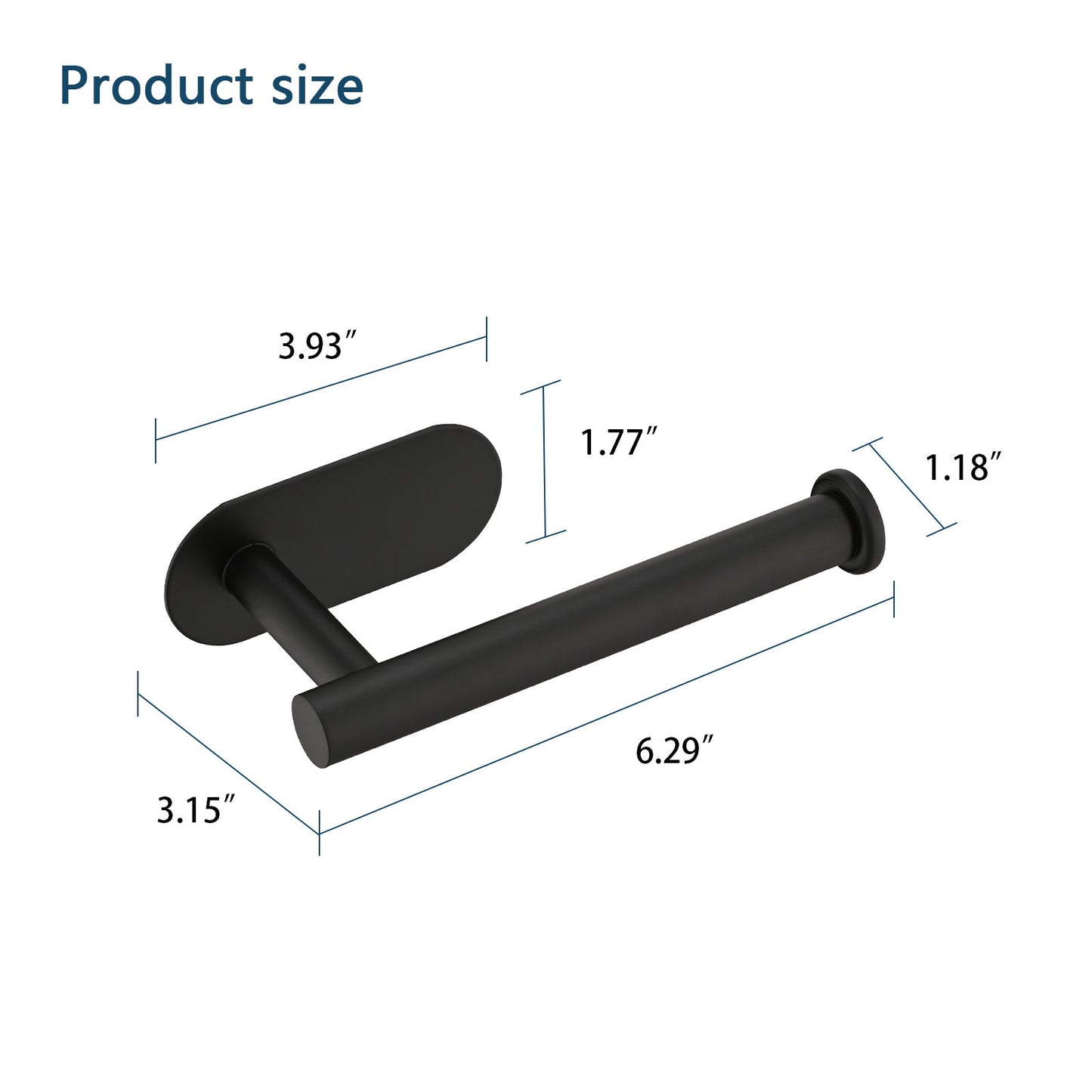 Toilet Paper Holder Self Adhesive, Stainless Steel Rustproof Adhesive Toilet Roll Holder no Drilling - 7DAY'S
